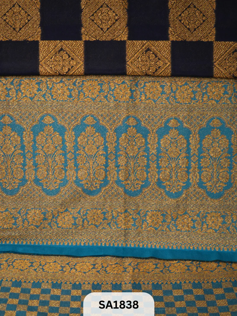 BANARASI MYSORE KHADI GEORGETTE SAREE - Image 2