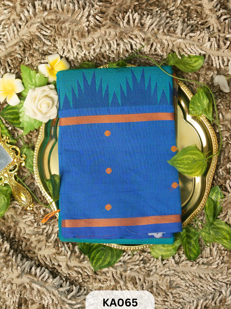 Chettinad cotton with thazhampoo border