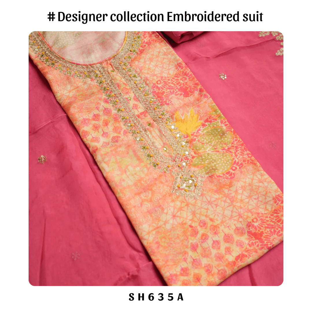 Designer collection salwar suit with embroidary work - Image 2