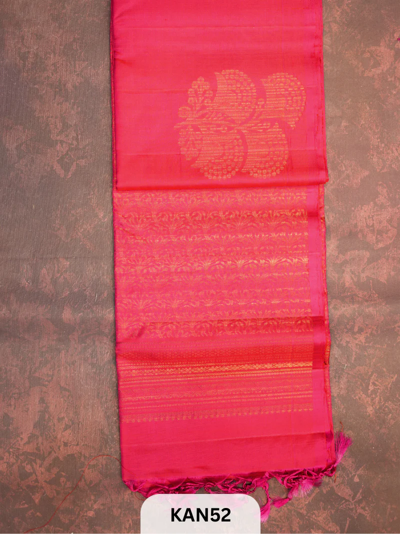 KANCHIPURAM HANDLOOM PURE SOFT SILK