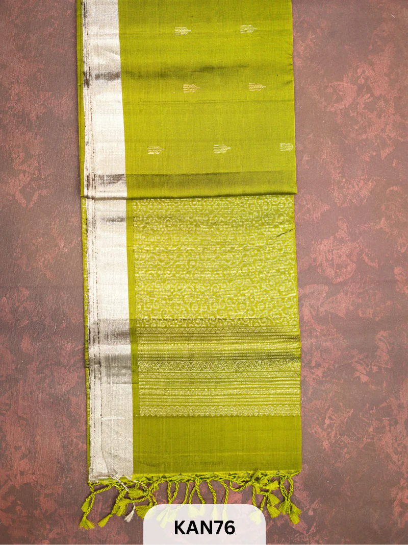 KANCHIPURAM HANDLOOM PURE SOFT SILK