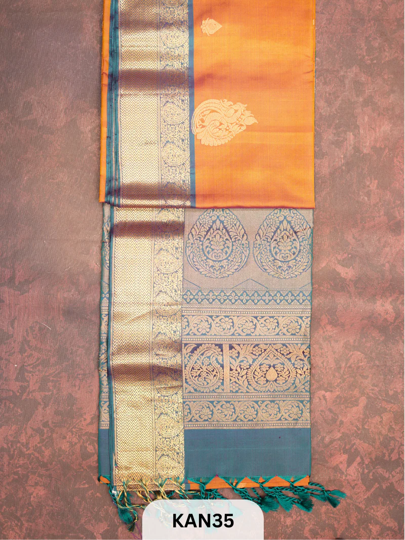 KANCHIPURAM HANDLOOM PURE SOFT SILK
