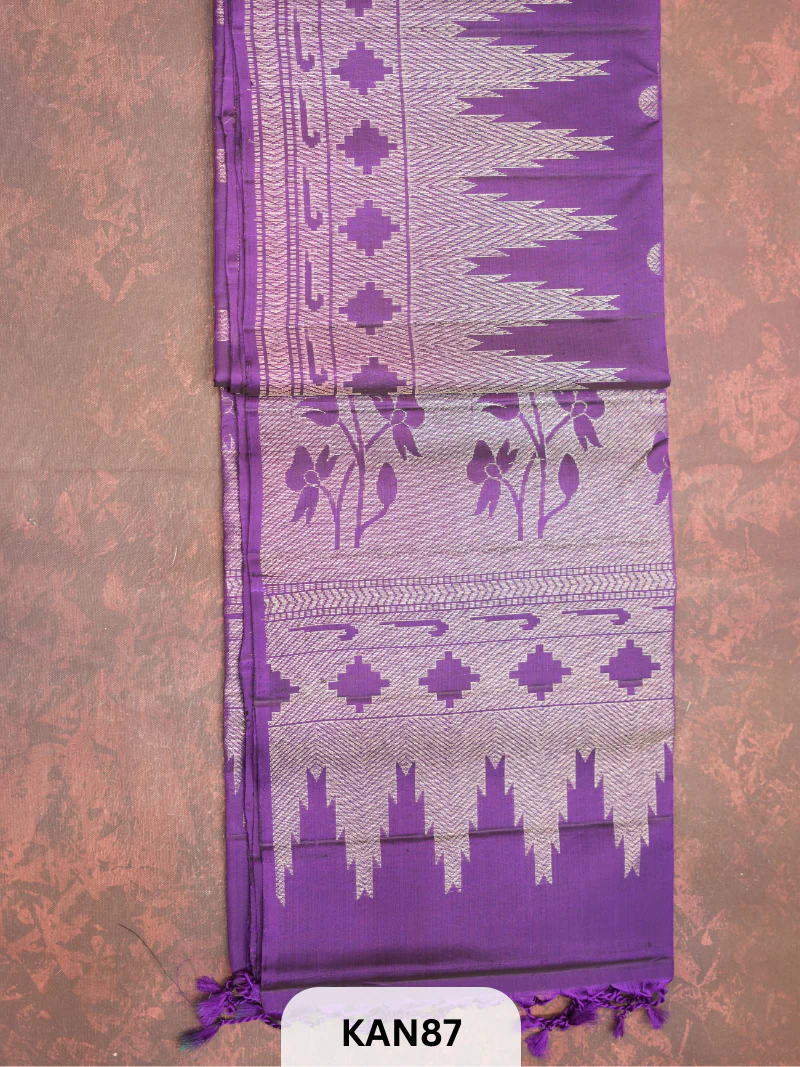 KANCHIPURAM HANDLOOM PURE SOFT SILK