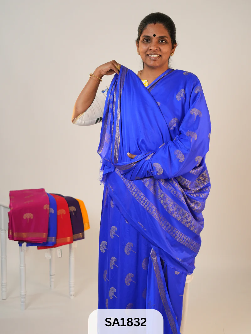 MYSORE BINNY CREPE SAREE - Image 3
