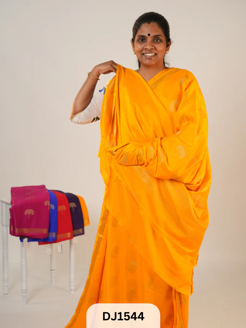 MYSORE BINNY CREPE SAREE - Image 3