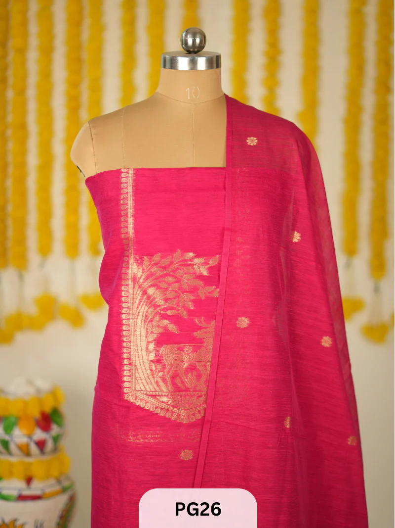 PREMIUM DOLA SILK with Grand Banarasi zari work - Image 2