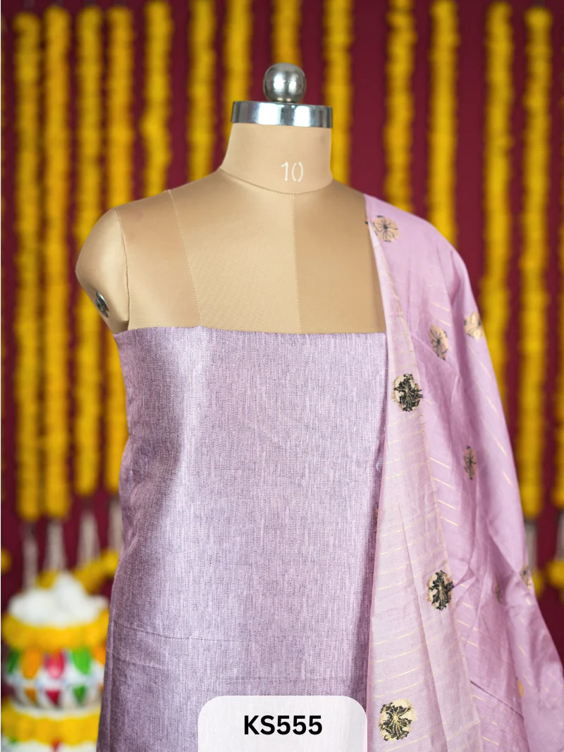 JAMDANI WEAVE SILK HANDWORK SALWAR - Image 2