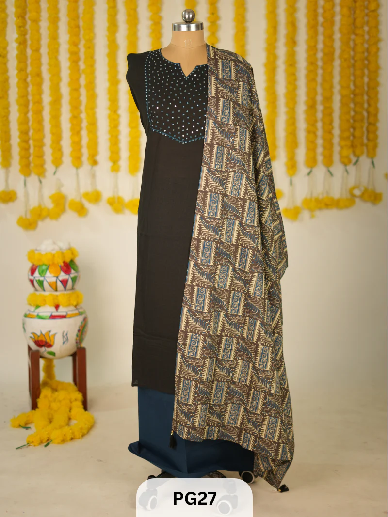 PREMIUM AJARH with MIRROR WORK SALWAR