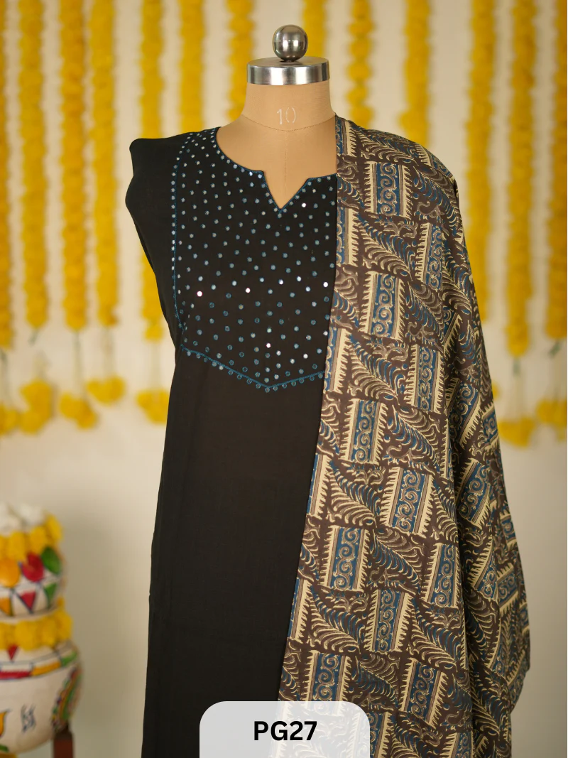 PREMIUM AJARH with MIRROR WORK SALWAR - Image 2