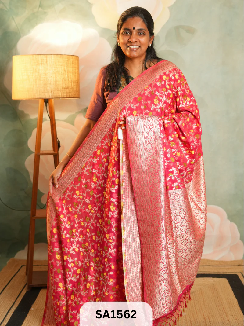 SEMI MATKA MEENAKARI-RANI RED
